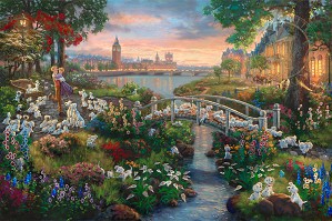 Thomas Kinkade Disney-101 Dalmatians