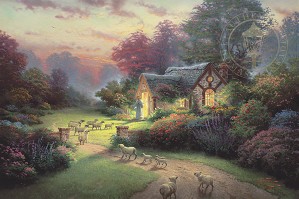 Thomas Kinkade-The Good Shepher's Cottage