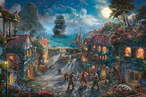 Thomas Kinkade Disney-Pirates of the Caribbean