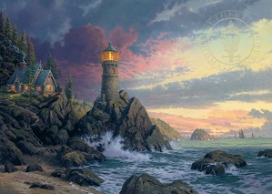 Thomas Kinkade-Rock of Salvation