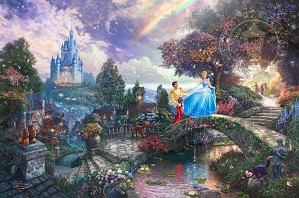 Thomas Kinkade Disney-Cinderella Wishes Upon a Dream