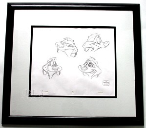 WDCC Disney Classics-The Lion King Timon Original Production Drawing