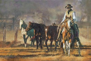 Chris  Owen-A Good String By Chris Owen Giclee On Canvas  Signed & Numbered