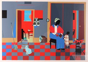 Romare Bearden-Early Carolina Morning - Serigraph