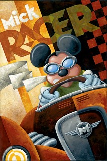 Mike Kungl-Mick Racer Giclée On Canvas