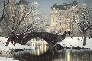Rod Chase-Holiday In The Park By Rod Chase Giclee On Canvas  Signed & Numbered