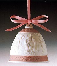 Lladro-Christmas Bell 1996