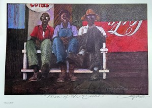 Brenda Joysmith-Men On The Bench Artist Proof