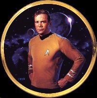 Thomas Blackshear-Star Trek Captain Kirk 25th Anniversary Plate