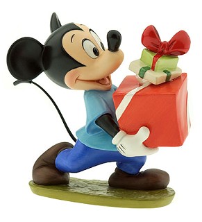 WDCC Disney Classics-Plutos Christmas Tree Mickey Presents For My Pals