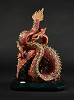 Protective Dragon - Golden Luster and Red by Lladro