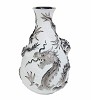 Bud Vase Dragons - White Background (Re-Deco)