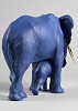 Leading The Way Elephants. Blue-Gold by Lladro