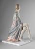 Nude with shawl Metallic Sculpture