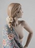 Nude with shawl Metallic Sculpture by Lladro