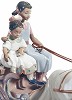 FLOWER WAGON by Lladro Black Legacy