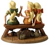 Village Girls & LeFou Sitting Pretty From Beauty and The Beast by WDCC Disney Classics