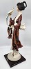 Turandot - Oriental Lady With Parrot Artist Signed