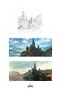 Creating Hogwarts & the Black Lake Triptychs