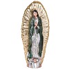 Silver Virgin Of Guadalupe w/ 24K Gold Solar Rays