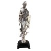 Silver Chinese Man Statue