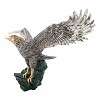 Silver Bald Eagle Statue