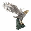 Silver Bald Eagle Statue by Dargenta