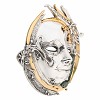 Silver Swan Mask Sculpture
