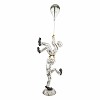 Silver Entertaining Clowns Statue by Dargenta