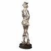 Silver Columbine Woman Statue