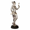 Silver Columbine Woman Statue by Dargenta