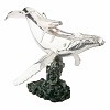 Silver Humpback Mother & Calf Whale Statue