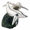 Silver Family of Dolphins Statue