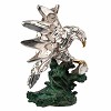 Fishing Bald Eagle Statue