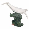 Silver Blue Whale Statue by Dargenta