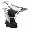 Silver Calf & Mother Humpback Whale Statue