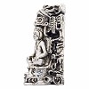 Mayan King with Face Crown Silver Figurine