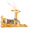 Resting Gold Thai Deer Statue