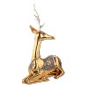 Resting Female Thai Gold Deer Statue