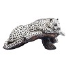 Silver Jaguar Statue on Branch by Dargenta