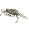 Silver Blue Crab Statue