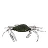Silver Crab Statue Blue Crab