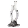 Jerusalem Tall Silver Shabath Candle Holder