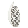 Modern Checkers Silver Flower Vase