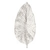 Tropical Leaf Silver Fruit Bowl Medium