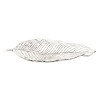 Tropical Leaf Silver Fruit Bowl Medium