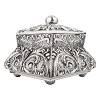 Large Square Rounded Silver Cremation Urn