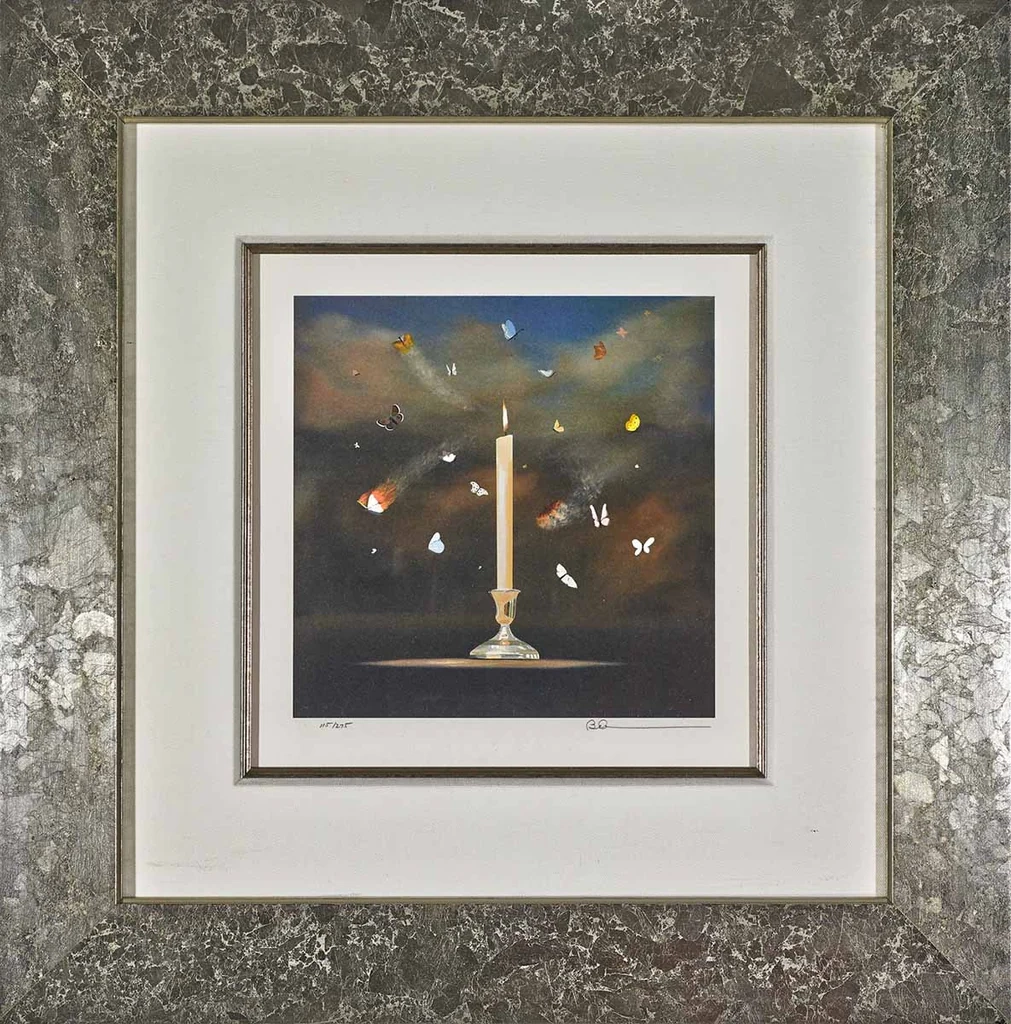 Robert Deyber-Like Moths To A Flame Framed