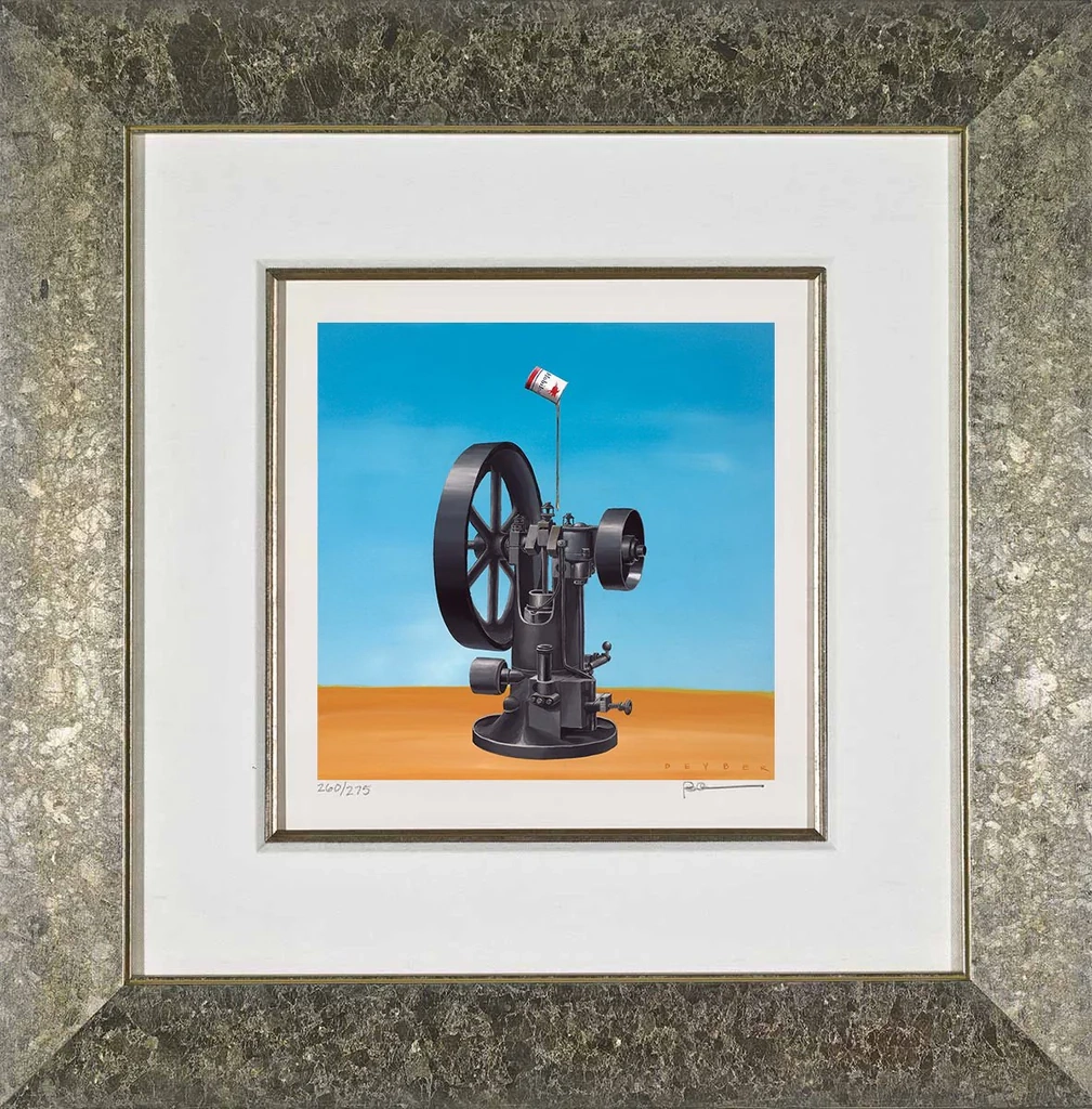 Robert Deyber-The Well Oiled Machine Framed