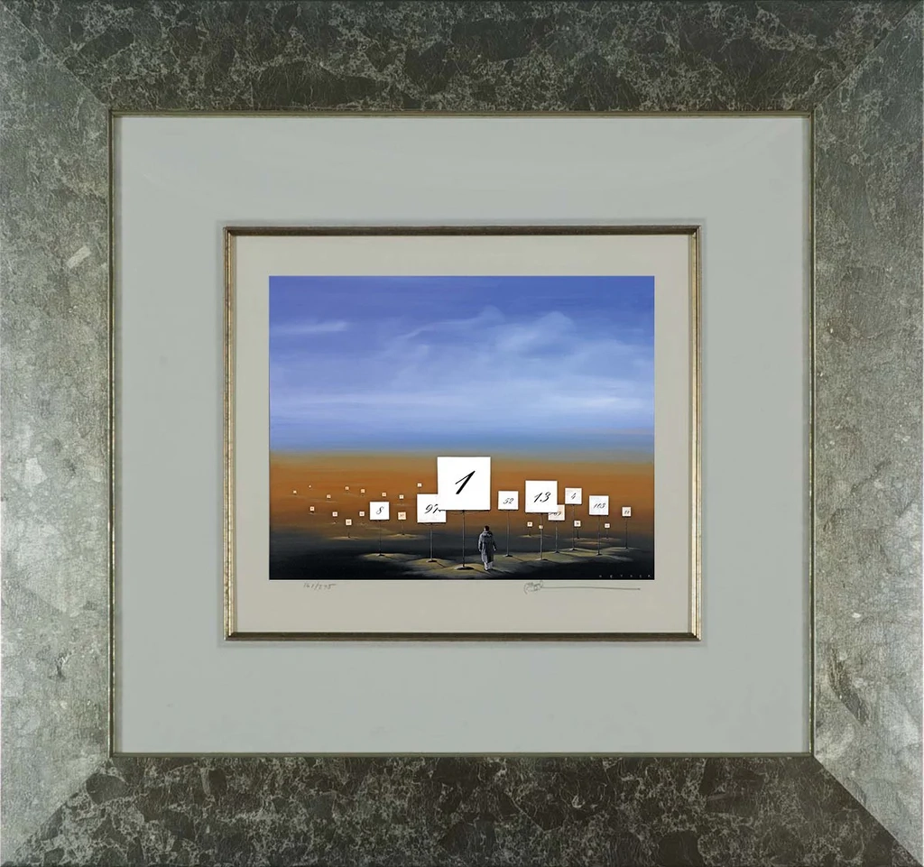 Robert Deyber-Back To Square One Framed